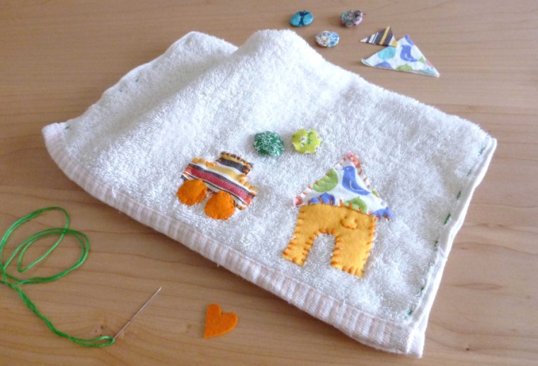 子どもが楽しくお掃除できる、かわいいワンポイント雑巾の作り方 | Craftie Style