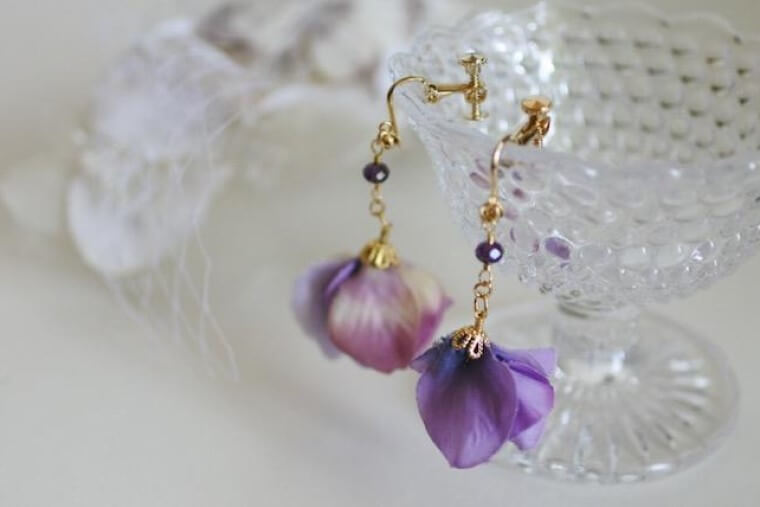 紫陽花のピアス（イヤリング）の作り方 | Craftie Style