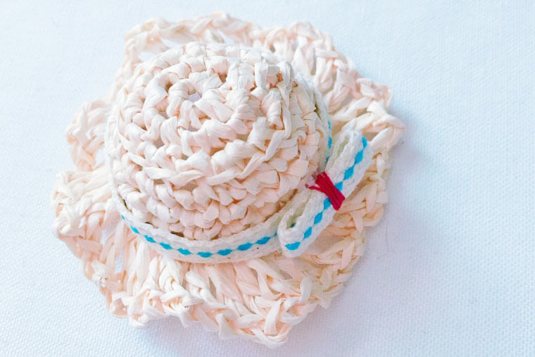 かぎ針で編む ミニ麦わら帽子モチーフの作り方 Craftie Style