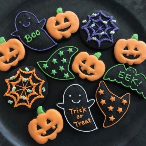 琥珀糖 Halloween アイシングクッキー-