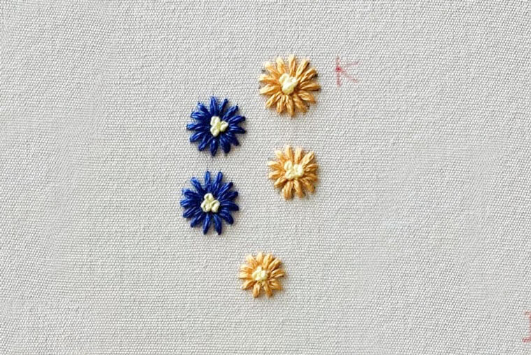 花　刺繍