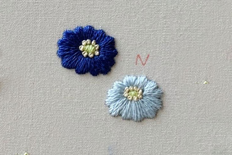 No.1540 刺繍 お花 モチーフ 6枚 | hartwellspremium.com