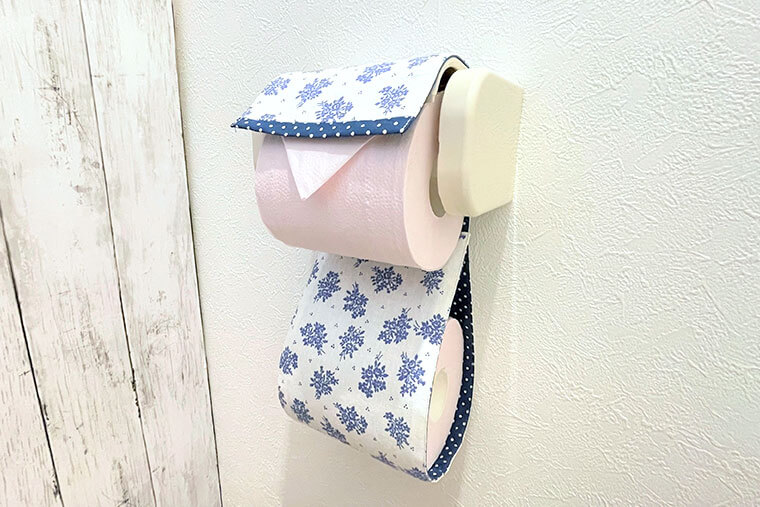 布でトイレットペーパーホルダーを手作りしよう 縫う手順と付け方まで Craftie Style