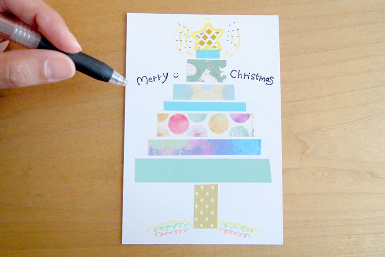 クリスマス カード 手作り クリスマスカード　作り方