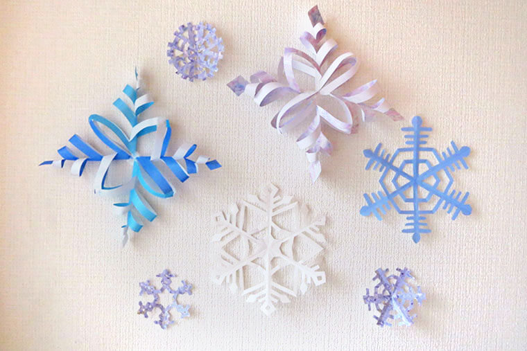 折り紙で「雪の結晶」を作ろう。綺麗に仕上がる切り方とアイデアをご紹介 | Craftie Style