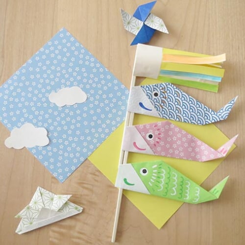 折り紙で作る「鯉のぼり」｜こどもの日の折り紙レシピ
