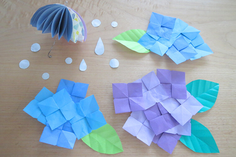 あじさいを折り紙で作ろう！ お部屋での飾り方も紹介 | Craftie Style