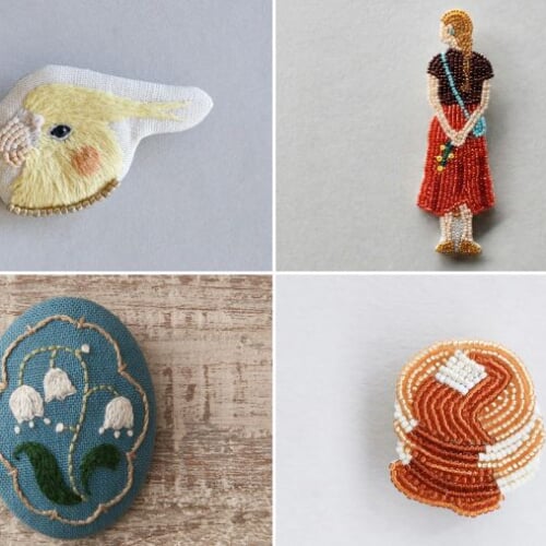 大人のビーズ刺繍ブローチキット15選！初心者さんにもおすすめ♪